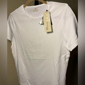 (NWT) Jones New York Classic Must Have Tee. Color: White/ Size:Large